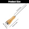 2-Pack Stainless Steel Ice Pick Tool with Wooden Handle -