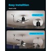 Motion Sensor Garage Light Plug-in 80W 8000LM, Motion Activated Led