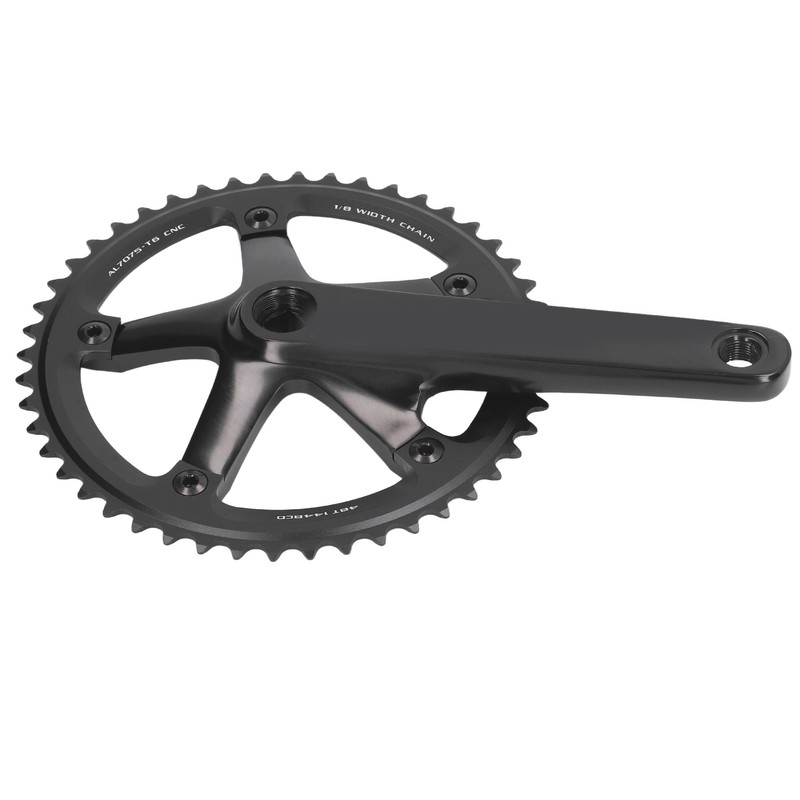Aluminum Alloy 144 BCD 48T Single Speed Crankset Bike Crank