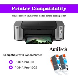 ARTITECH CLI-42 C Pixma Pro-100 Compatible Ink Cartridges Replacement for Canon CLI42 CLI-42 Cyan Ink Cartridge Work for Pixma Pro-100S Printers,2 Pack CLI-42 C