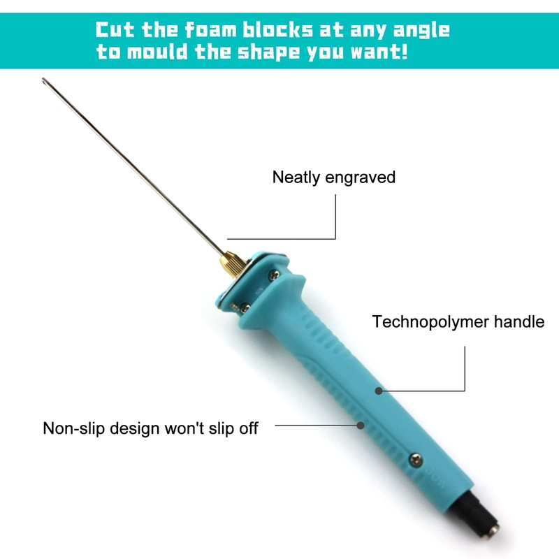 Electric Foam Cutter,10CM Hot Wire Cutting Pen,100-240V/15W Styrofoam Cutter Also