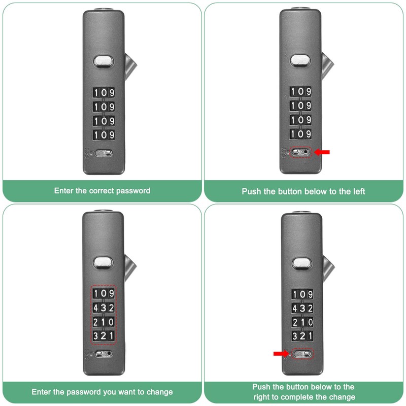 M METERXITY Gate Locks for Outdoor Fence, 23.6IN Heavy Steel