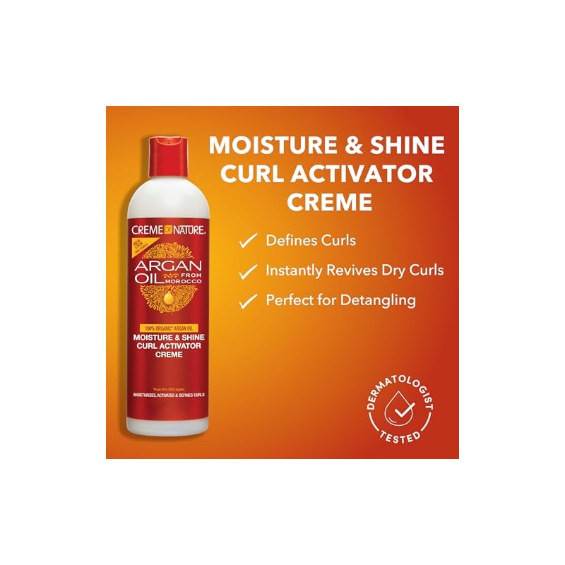 Creme of Nature with Argan Moisture & Shine Curl Activator
