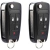Car Key Fob Keyless Entry Remote Flip fits 2010-2017 Chevy