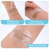 100Pcs Waterproof Bandaids, Adhesive Transparent Film Dressing Bandages