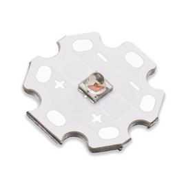 LEDGUHON 5Pcs 3W 620nm Red 3535 SMD High Power LED Chip with Aluminum Plate 20mm Star PCB Base Heat Sink for Growing Light(60deg,Red 620nm-625nm,DC 2.0-2.2V,700mA)