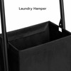 HOOBRO Blanket Ladder with Basket, 17.3”L x 63.4”H, Towel Rack