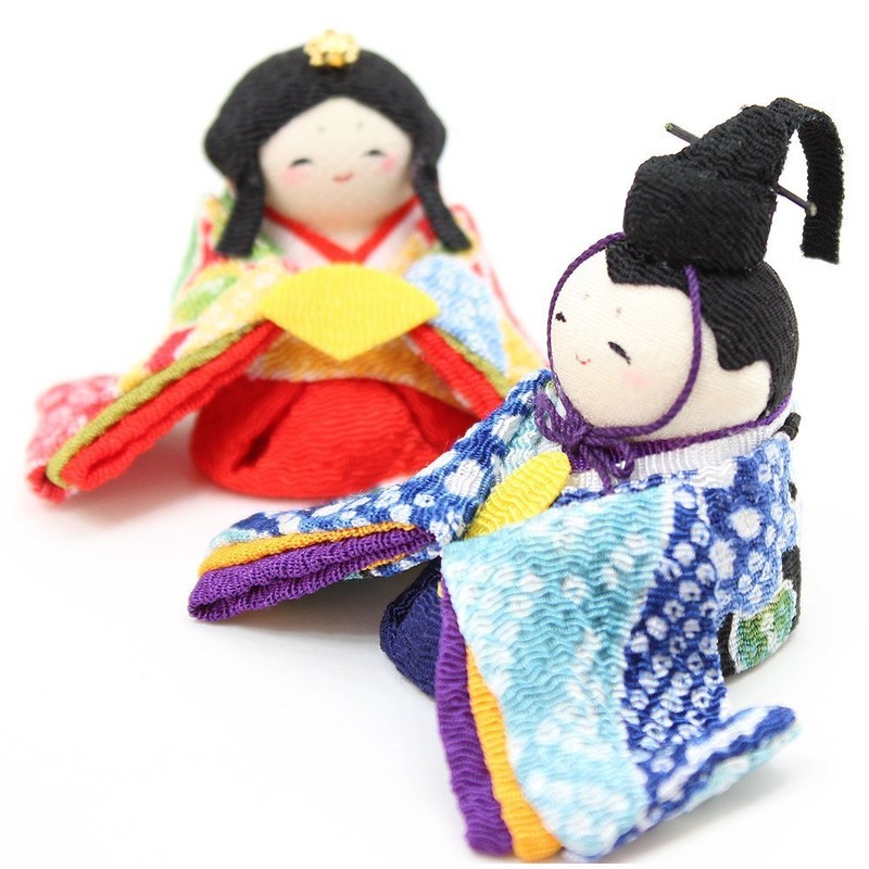 Hanakicho Warabe Hina Dolls, Compact, Mini, Chirimen Crepe, Crafted