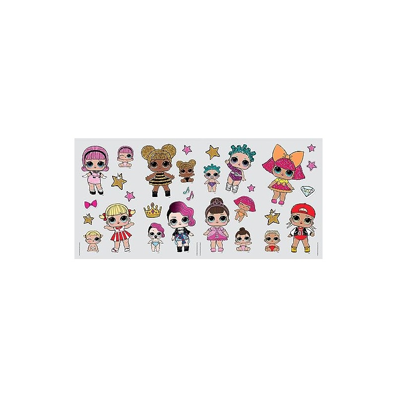 L.O.L. Surprise! RoomMates RMK3888SCS Peel and Stick Wall Decals