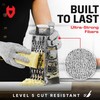 NoCry Cut Resistant Gloves with Secure-Grip Microdots and Level 5