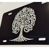 Celtic Tree of Life Car Tag Diamond Etched Vanity Front