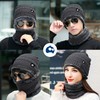 Bluelander Gorros de Invierno con Bufanda para Hombre y Mujer,