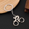 AFCJLTO 2pcs Bicycle Key Chain, Bicycle Rider Key Pendant, Bicycle