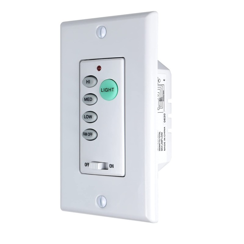 UC9050T Universal Ceiling Fan Control 3 Speed Wall Control Mounted