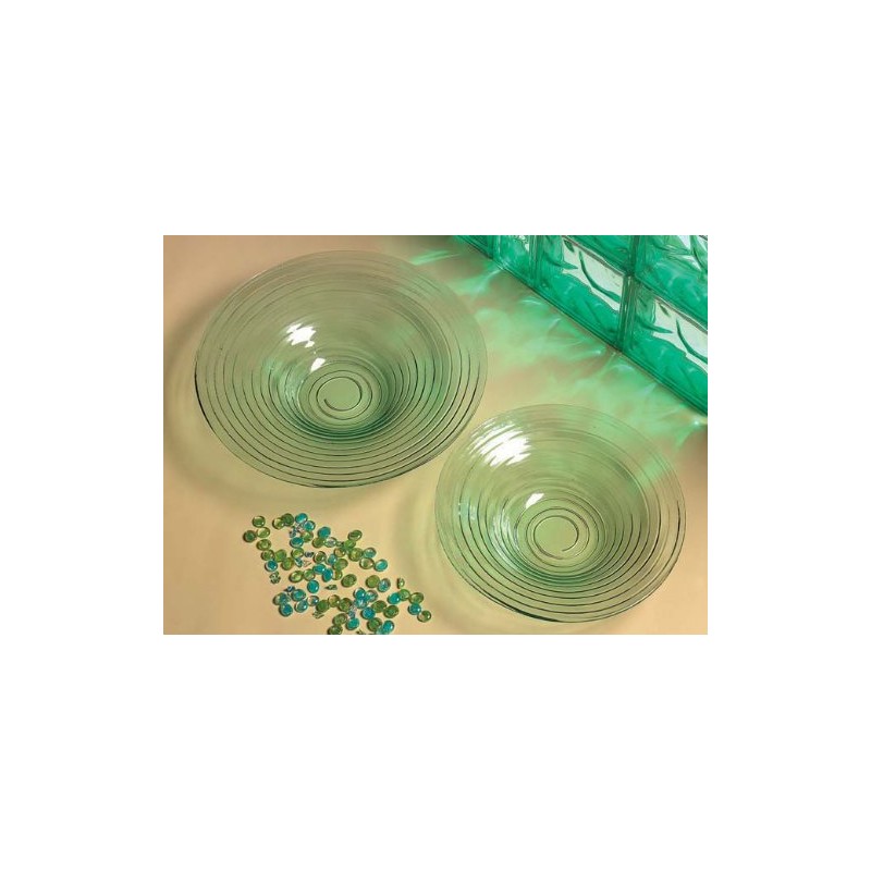 American Metalcraft GBG19 19" Glacier Recycled Green Glass Bowl