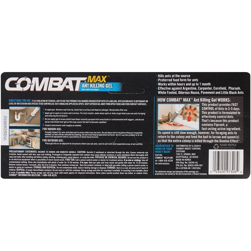 Combat Max, Ant Killing Gel, 27 Grams (2 Pack)