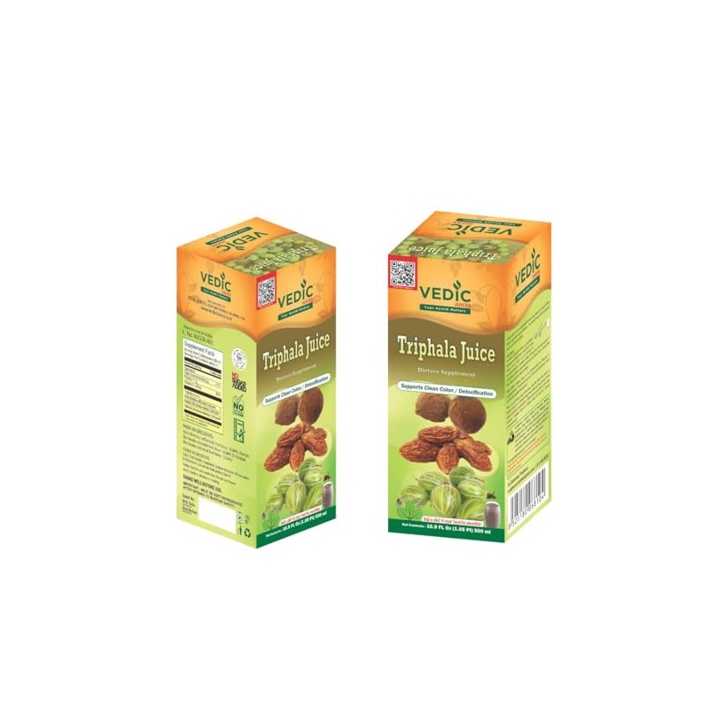 Vedic Juices, Triphala Juice, Herbal Triphala Juice - 33.8oz, Ideal