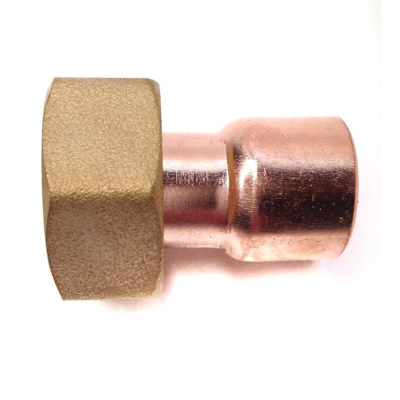 End Feed Straight Tap Connector - 15mm x 1/2" BSP