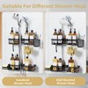 KEGII Shower Caddy Hanging for Handheld Showerheads, Rustproof Hanging Shower