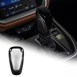 AIRSPEED for Subaru Gear Shift Knob Cover Carbon Fiber Interior Accessories Sticker for Subaru Impreza(2018-2023) XV Crosstrek(2018-2023) Outback(2021-2023) Forester (2019-2023), Black