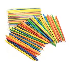 zalati Cuticle Pusher 100 Pieces Cuticle Remover Double Tip Wooden Sticks for Nail Art Manicure Pedicure - 7.5cm