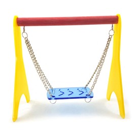 TUOTUOJIA Acrylic Swing Chicken Toy with Hanging Chain Baby Chick Perch Cage Stand Holder