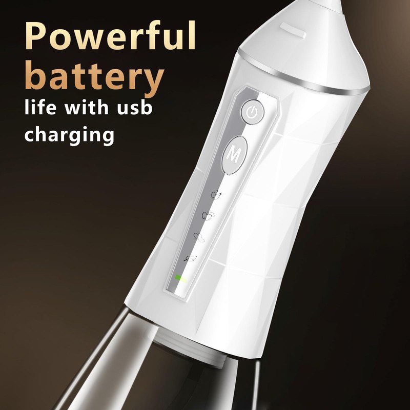 Tooth Flosser, 4 Modes, Portable 320ml Large Tank Water Flosser