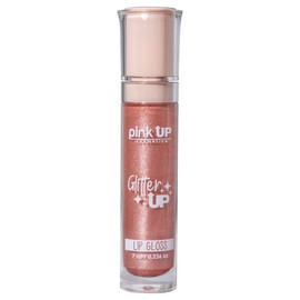 PINK UP | Glitter Up | Gloss | Labial | Brillo hidratante | Efecto Húmedo | Con glitter para labios | Glitters de larga duración | Acabado tornasol y destellante | Color Estellar | 7ml | PKGU2