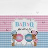 Suhelkit Baby Q Gender Reveal Decorations Tablecloth Party Supplies, 3