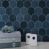 SUNWINGS 10-Sheet Fish Scale Peel and Stick Backsplash Tile, 11.4''
