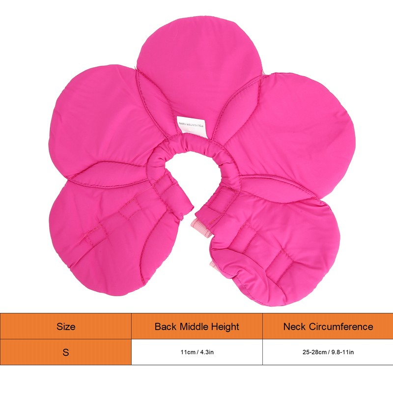 Pet Recovery Collar Adjustable Lightweight Prevent Licking Sunflower Shape Cute