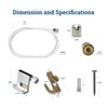 PHS Adjustable Picture Hanging System - Bullet Hanger with Nylon