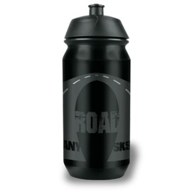 SKS GERMANY Road Bottle Small, 500-ml Drinking Bottle in Cool Road Design, Bicycle Accessories for all Standard Bottle Holders, Leak-Proof Push-Pull Valve, Ergonomic Shape, Removable Lid