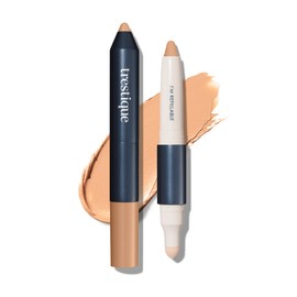 Trestique Concealer Crayon, Refillable Makeup Concealer With Built-In Blending Sponge, Sustainable Under Eye Concealer, Clean Beauty Concealer Makeup