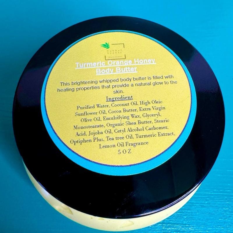 TURMERIC HONEY AND ORANGE BODY BUTTER