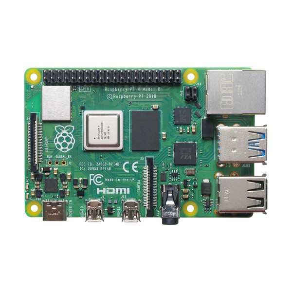 Raspberry Pi 4 Model B (4GB) Quad Core Cortex-A72 4X 1.50GHz, 64 Bit WLAN Bluetooth 5.0