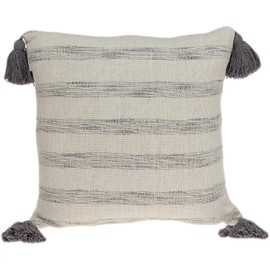 HomeStock Rustic Recluse Modern Accent Throw Pillow, Decorative Throw Pillow for Living Room Sofas and Couches, Transitional Style Throw Pillow Beige and Gray