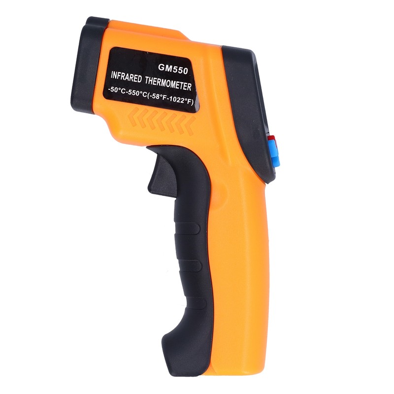 GM550 Infrared Thermometer Handheld Temperature Tester Digital NonContact Thermometer(Orange Yellow