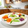 Green Spiral Slicer Portable Cucumber Potato Carrot Slicer Cutter Manual