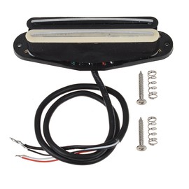 Dual Hot Rail High Output Humbucker pickup Single-Coil-Sized Guitar Humbucker Pickup for Fender Strat Style Electric Guitar Parts (Cream & Black)