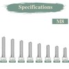 GOHODOMINO M8 x 50 mm (Pack of 20) Structural Screws