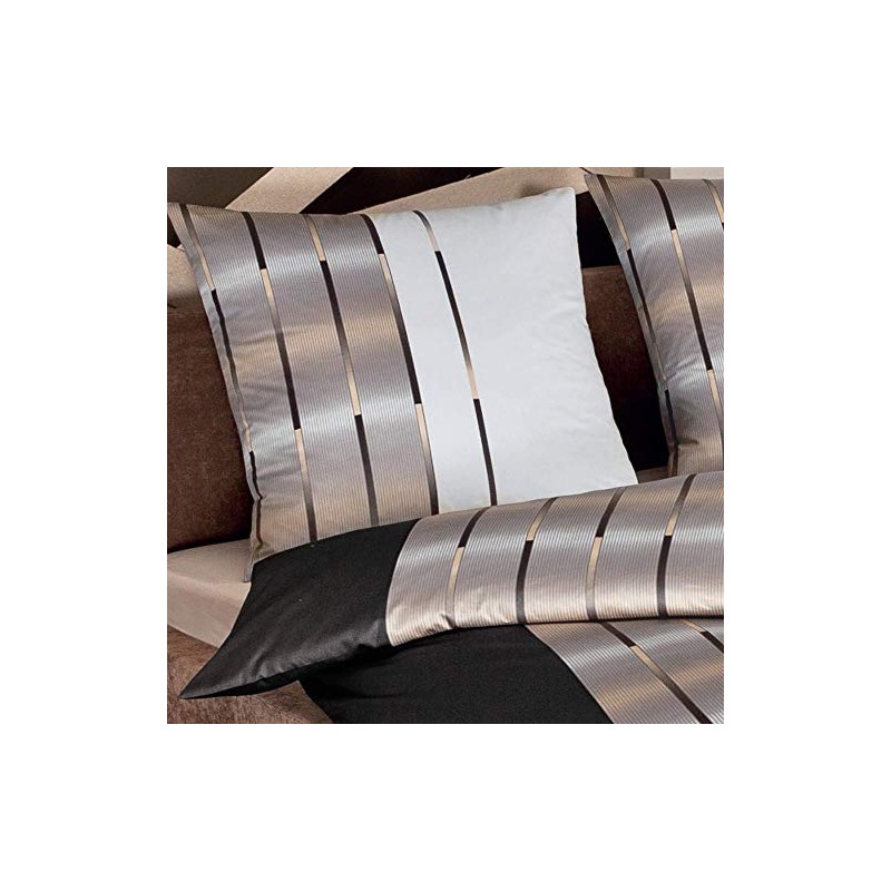 Janine Maco Satin Cushion Cover 40 x 80 cm Brown
