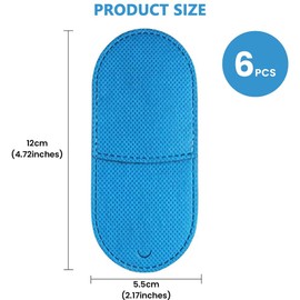 Eye Patches for Glasses - 6pcs Non-Woven Fabric Large Size Eye Patch,Eyepatch for Glasses Treat Lazy Eye Amblyopia Strabismus for Left & Right Eyes,Professional Medical Eye Patches (blue)