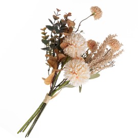 Handmade Artificial Wedding Flowers Bouquets for Bridal, Bridesmaid Bouquet Flower,Suit for Coffee Table Home Décor/Wedding Decoration/Outdoor Fake Plants (Champagne Rose)