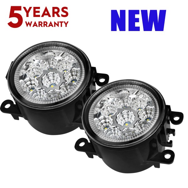 SHENKENUO 2x Drive Side Fog Light Lamp H11 Bulbs 55W