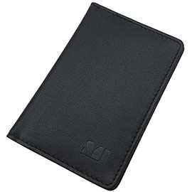 myledershop Calfskin Credit Card Case / Business Card Case / Credit Card Case / Credit Card Case / Card Case MJ-Design-Germany with RFID & NFC Protection in Black, black