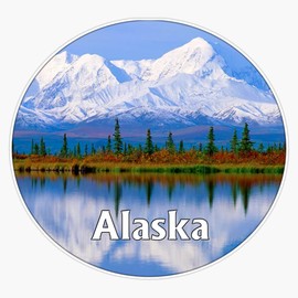 Alaska Vinyl Decal Wall Laptop Bumper Sticker 5"