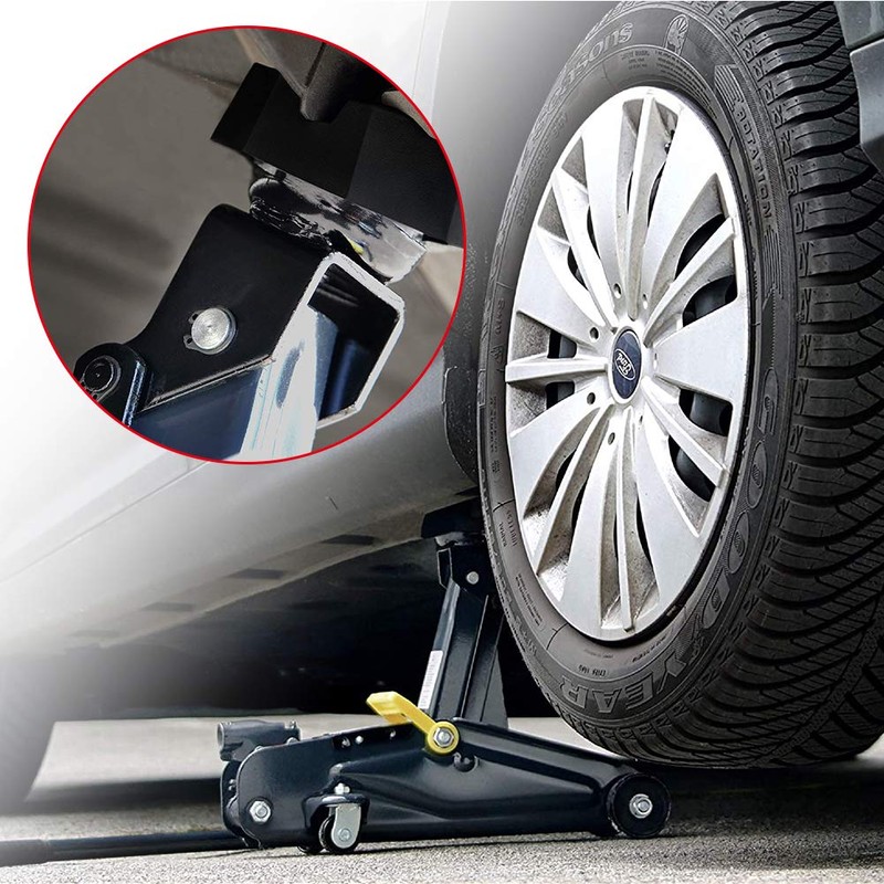 YIXISI 2 PCS Universal Polyangular Car Jack Rubber Pad con