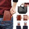 GDTK RFID Blocking Leather Passport Holder Cover Case Travel Wallet