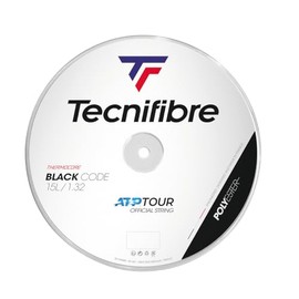Tecnifibre Unisex - Adult Roll 200M Black Code 1.32 Tennis Strings, Black, One Size